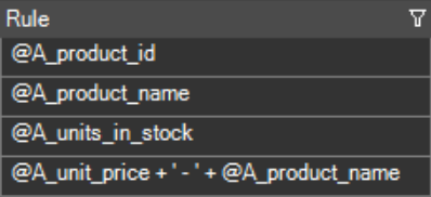 OMrun test data object - mapping rule