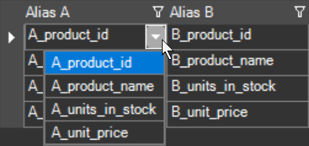 OMrun test data object - attribute alias A/B