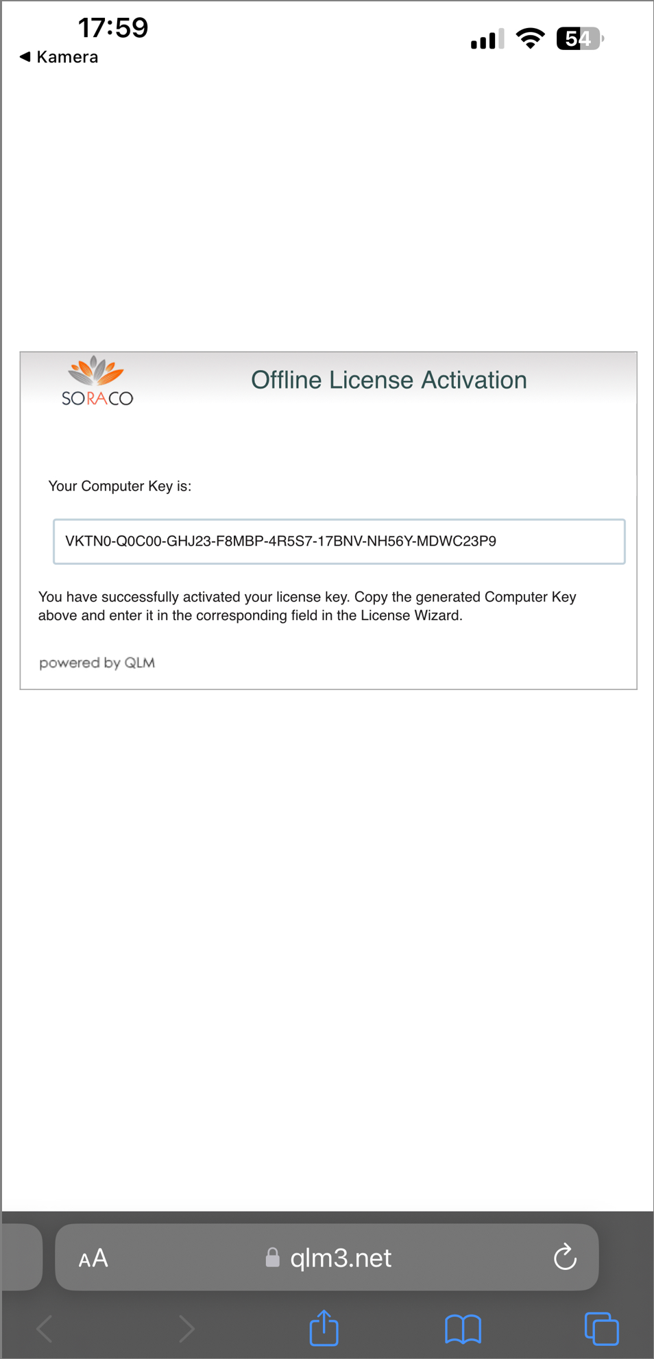 OMrun Offline License Activation
