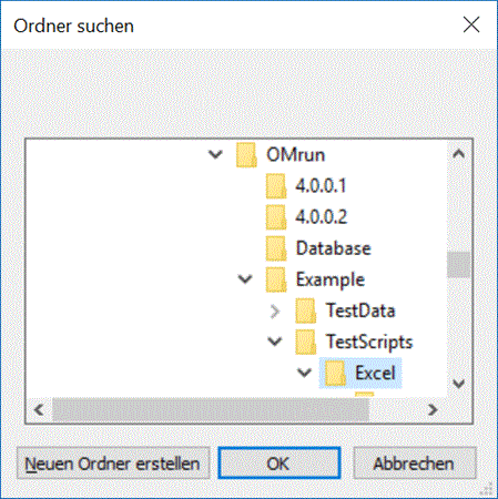 OMrun open dialog